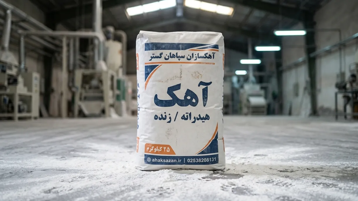 خط تولید آهک هیدراته اصفهان در مجتمع آهک سازان سپاهان گستر
